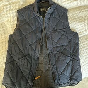 J. Crew Men's Quilted Blue Vest
